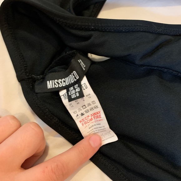 MISSGUIDED BLACK BIKINI TOP - Picture 2 of 3